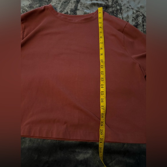 A New Day Crop Top Pomegranate Color Short Sleeve Soft Shirt Size XXL - Picture 4 of 8